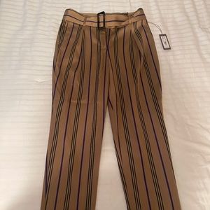 Eva Mendes Striped Ankle Pants
